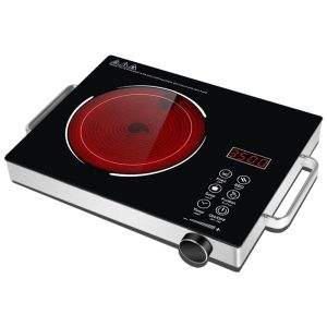 Cooktop de Indução Elétrico Portátil com Painel Digital Bivolt 3500W Bivolt Wgwioo Preto