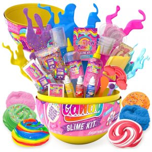 Kit de Slime Sensorial Divertido de Doces e Arco-íris para Crianças de 7 Anos ou Mais GirlZone