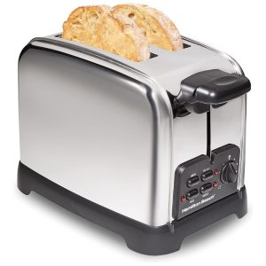 Torradeira Elétrica de 2 Fatias com 6 Níveis de Tostagem 110v HAMILTON BEACH 22782 Prateado