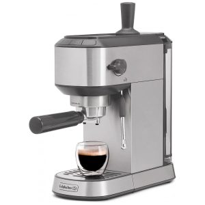 Máquina de Café Expresso em Aço Inoxidável com Bocal de Leite 110V Calphalon Cinza
