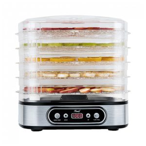 Desidratador de Alimentos Rosewill RHFD 19001 5 Bandejas Prata e Transparente