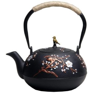 SECHUDO CIT004 Chaleira de Chá 1.2L Aço Inoxidável Preta