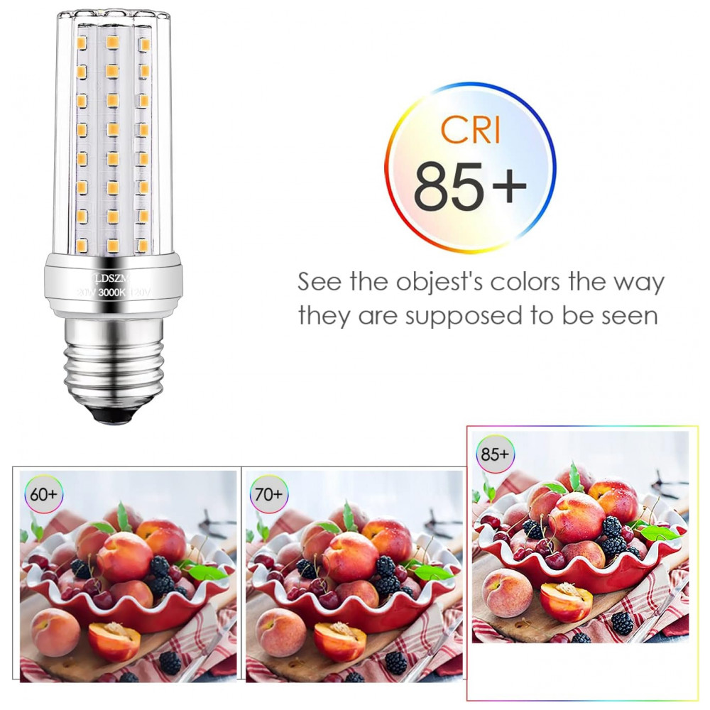 Pacote com 3 Lâmpadas de LED de 20w 2000 Lúmens Equivalente a 150w 3000K Branco Quente E26E27 não Dimáveis para Ventilador de Teto,LDSZM - Imagem 3