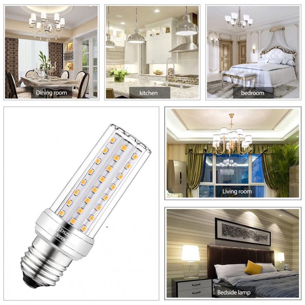 Pacote com 3 Lâmpadas de LED de 20w 2000 Lúmens Equivalente a 150w 3000K Branco Quente E26E27 não Dimáveis para Ventilador de Teto,LDSZM - Imagem 6