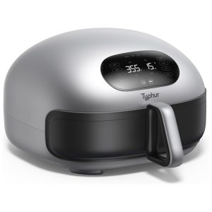 Fritadeira Elétrica Airfryer 5L Inteligente com Auto Limpeza e Cesta para Lava Louça 110V 1750W Typhur Prata
