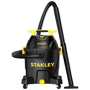 Aspirador de Pó Seco e Úmido 37L 6CV de potência com Extensores 110v STANLEY SL18701P 10A Preto