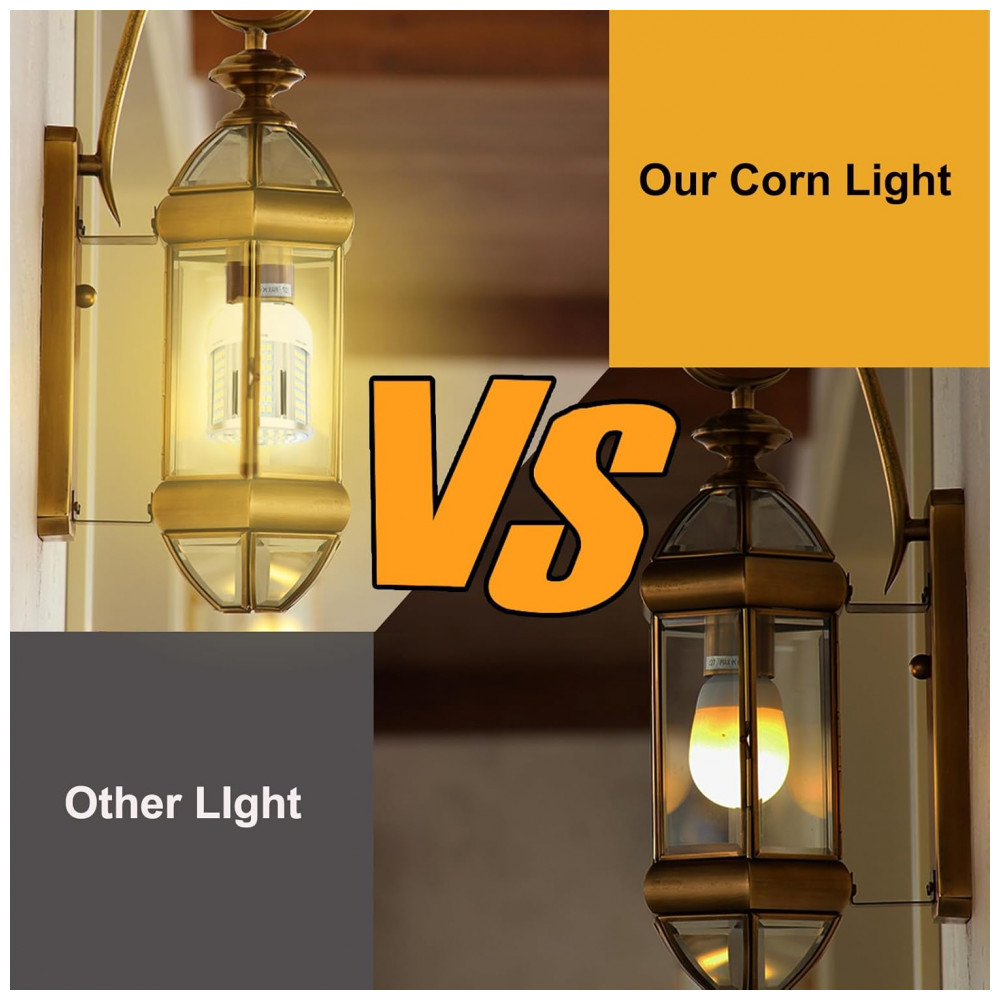 Lâmpada de Milho LED 30W 3000 Lúmens - Luz Branca Quente 3000K - Base E26E27 - Iluminação Residencial e Comercial,ELIVERN - Imagem 4