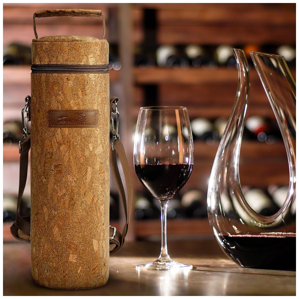 Bolsa Térmica para Transporte de Garrafa de Vinho Tirrinia com Alça de Ombro - Ideal para Piqueniques Festas e Restaurantes - Imagem 6