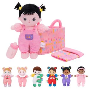 Conjunto de Presente de Boneca de Bebê Macia OUOZZZ 254 cm Primeira Boneca de Dormir Amiga Rosa Conjunto de Mini Bonecas para Crianças