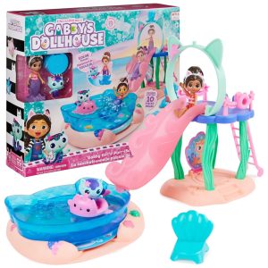 Piscina com Miniaturas Gabby e MerCat com Cauda que Muda de Cor Gabbys Dollhouse 3 Anos ou Mais