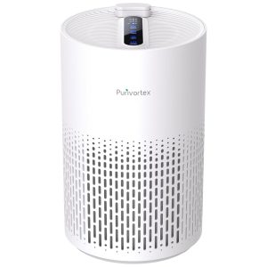 Purificador de Ar Doméstico com Filtro HEPA e Esponja Perfumada - Limpeza Eficiente para Partículas e Odores - Silencioso 20dBPurivortex