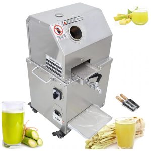 Moedor de Cana Elétrico Profissional com Três Rolos até 300 KG 110V INTBUYING Prata