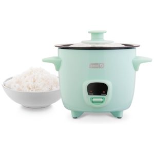 Mini Panela de Arroz a Vapor 480 mL Antiaderente Removível 200W 110v DASH DRCM200GBAQ04 Verde