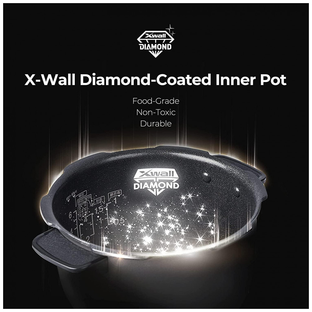 Panela de Arroz Elétrica até 10 Xícaras não Cozidas com 12 Modos Programáveis CUCKOO CRP ST1009F 110V Branca - Imagem 9