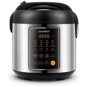 Panela de Arroz COMFEE Multi Cooker de Aço Inoxidável 14 em 1 53 litros 20 porções cozidas Fogão Lento Cozinheiro a Vapor e mais!