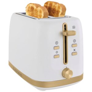Torradeira West Bend Timeless 2 Fatias Branca e Dourada 7 Níveis de Tostagem 900W 110V