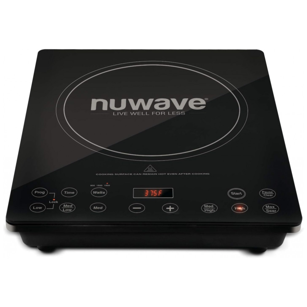 Cooktop de Indução Nuwave Pro Chef, Certificado pela NSF, Portátil, Potente 1800W, Superfície em Vidro Cerâmico Resistente a Impactos,