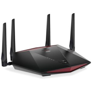 Pro Gamer Roteador Wi Fi Vel 5.4Gbps DumaOS 3.0 Área 300 m2 NETGEAR XR1000 100NAS Preto