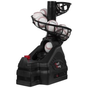 Lançador de Bolas Automático Infantil com Bateria ou Adaptador CA Rampa de Bola Extensível e Bolas Furlihong 698BH Preto