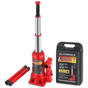 Macaco Hidráulico de Garrafa para Carro Suporta até 3 Toneladas Ram Duplo BAOSHISHAN