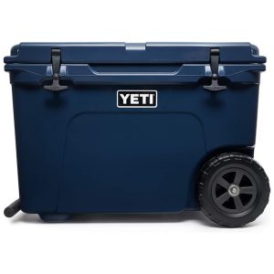 Cooler Térmico Portátil 45 Latas com Alça e Rodas YETI Azul Marinho