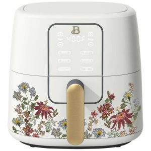 Fritadeira elétrica air fryer Beautiful TurboCrisp 6L branca Wildflower 1750W 110V painel touch