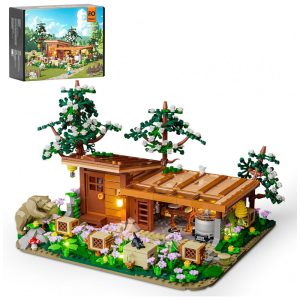 Conjunto de Blocos de Montar FUNWHOLE Fazenda Apícola LED Amarelo 1274 Peças Ferramentas de Apicultura Interativas Modelo F9062