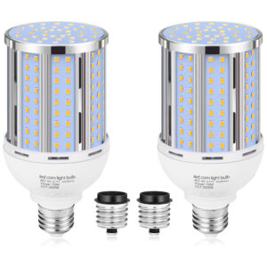 Pacote com 2 Lâmpadas de Milho LED 70W, Equivalente a 700 Watts, Base Média/Grande E26/E39, 3000K Branco Quente, 8.800LM para Ambientes,XYCN