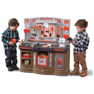 Bancada de Ferramentas Infantil Inclui 45 Acessórios de Brinquedo Para Crianças de 3 Anos ou Mais - Step2 Multicolorido