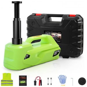 Macaco Elétrico 5 Toneladas 12V Elevador Hidráulico para Carros Faixa de Elevação 155~45 cm Martelo de Segurança Embutido e Luz de LEDSimtamy