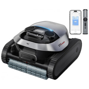 Aspirador Robótico para Piscina DREAME Z1 Pro Prata Haze Limpeza 4 em 1 com Controle LiFi Navegação Inteligente Bateria 9600mAh Versão 2025