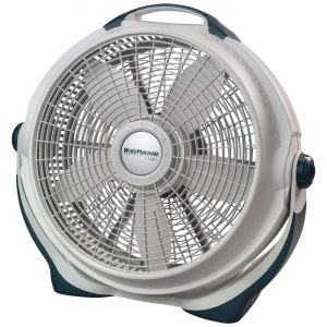 Ventilador de Piso com 3 Velocidades Giratório para Grandes Espaços 110V 107W Lasko Wind Machine Branco
