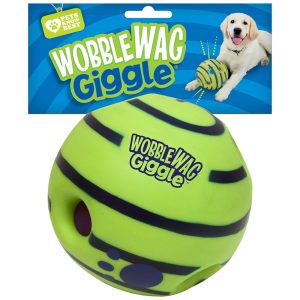 Brinquedo Interativo Bola Eletrônica para Cães Grande Porte WOBBLE WAG GIGGLE WG071104 Azul