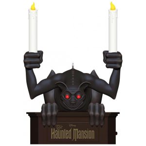 Enfeite Natalino Hallmark Keepsake 2025 Disney The Haunted Mansion Gargoyle com Luz Plástico 83 x 114 x 102cm