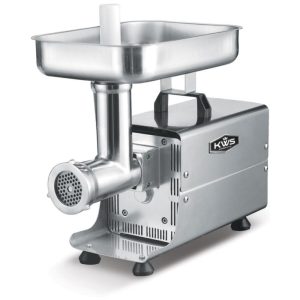 SL 8 450W 1 2HP moedor de carne elétrico moedor de carne de aço inoxidável KWS KITCHENWARE STATION ME 8 Prateado