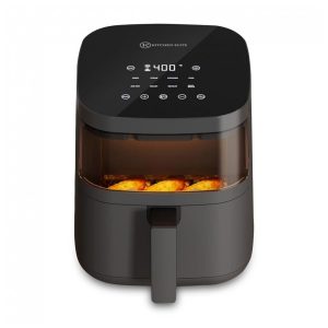 Fritadeira elétrica sem óleo Kitchen Elite digital 38L visor frontal 8 programas 1550W cinza 110V