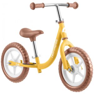 Bicicleta sem Pedal para Crianças de 2 a 5 Anos com Assento e Guidão Ajustáveis Retrospec Amarelo Escuro