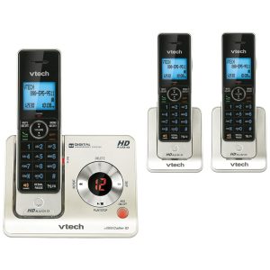 Telefone Sem Fio com Sistema de Atendimento e Identificador de Chamadas VTECH LS64253 Prateado