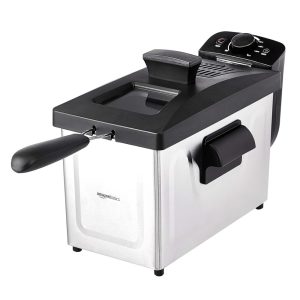 Fritadeira Elétrica 3 Litros de Capacidade Aço Inoxidável 110V 1500W AMZ