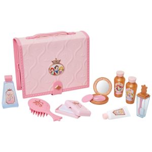 Kit de Acessórios de Viagem de Brinquedo da Disney Princesas Coleção Estilo Rosa