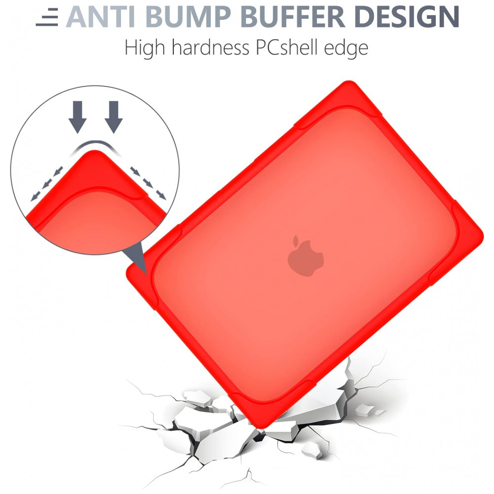 Capa Rígida Antichoque Vermelha para MacBook Air 136″ (2022–2025 Modelos A2681/M2 A3113/M3 A3240/M4) – Batianda - Imagem 4