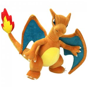Pelúcia oficial Pokémon Charizard 30 cm Laranja em Poliéster Jazwares