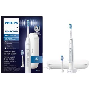 ExpertClean Escova de Dentes Elétrica recarregável com Bluetooth 1 unidade branca PHILIPS SONICARE HX9690 06 Branco