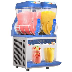 Máquina de Raspadinha Comercial1000W Tanques de 30LMáquina de Slushie em Aço Inoxidável 304Resfriamento Eficiente Ideal para Bares CafésAnyDoor