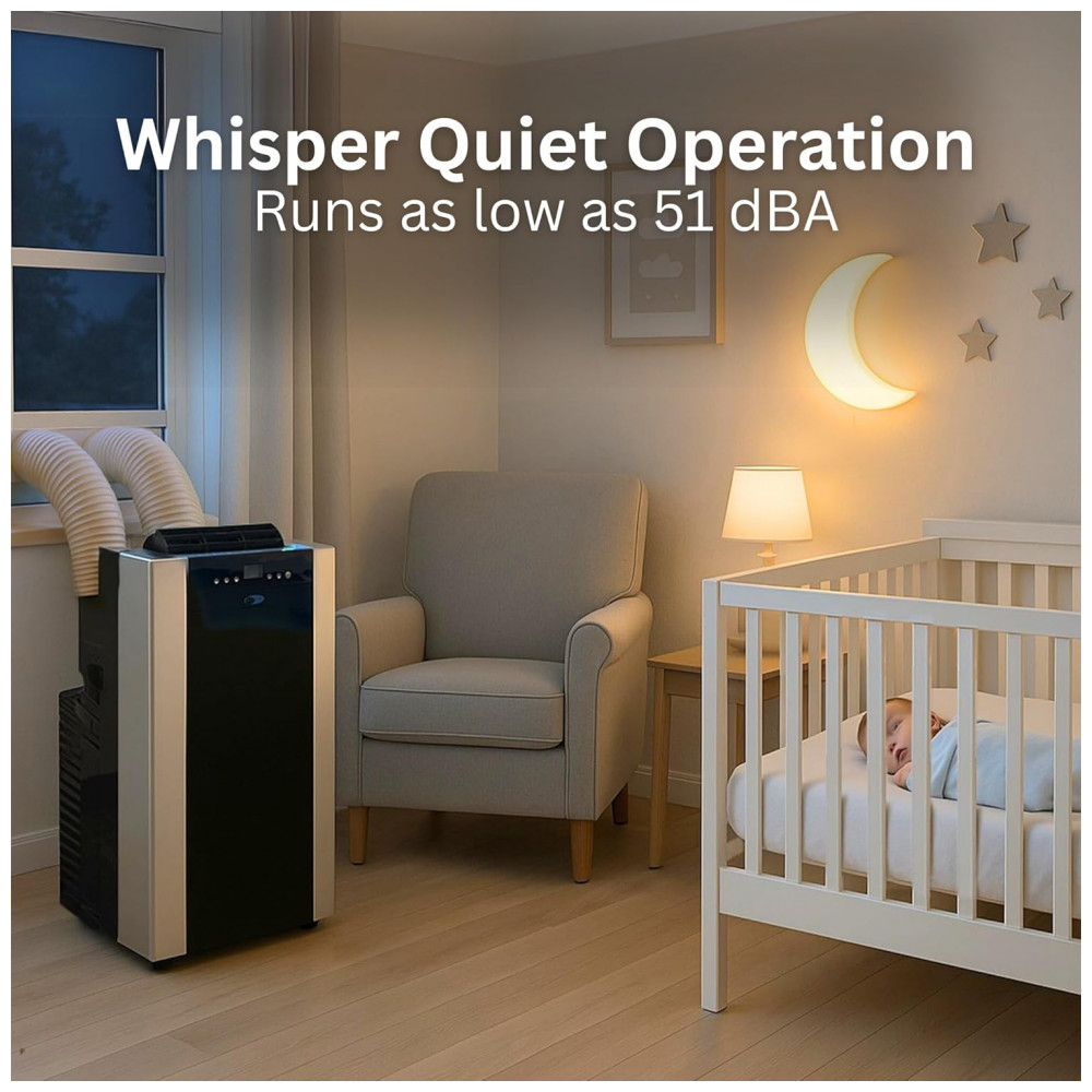 Ar Condicionado Portátil 14.000 BTU Aquecedor com Desumidificador de Duas Mangueiras da Whynter para Ambientes de até 46m² - Imagem 5