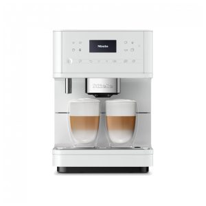 Miele CM 6160 MilkPerfection Lotus White - Máquina de Café Automática OneTouch for Two AromaticSystem WiFi 120V