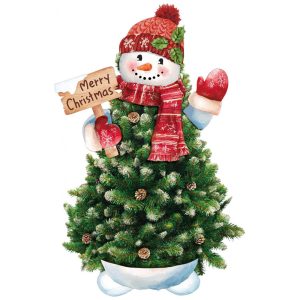 Decoração de Árvore de Natal Soulchen com 6 Peças - Boneco de Neve de Inverno Bonito com Cachecol Luvas Braços e Pernas para Presente de Natal