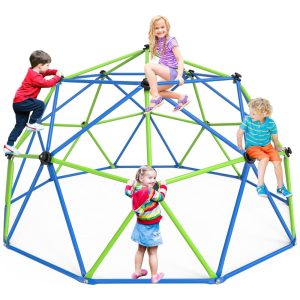 GIKPAL Cúpula de Escalada para Crianças 3-10 anos Estrutura Durável em Aço Galvanizado Resistente à Ferrugem Suporta até 450 kg