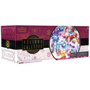 Calendário Pokémon TCG Holiday Calendar 2025 The Pokémon Company multicolorido com 25 surpresas e boosters