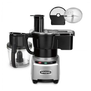 Processador de Alimentos Profissional 37L com Sistema de Vedação LiquiLock e Acessórios Inclusos 110V 700W Waring Prata